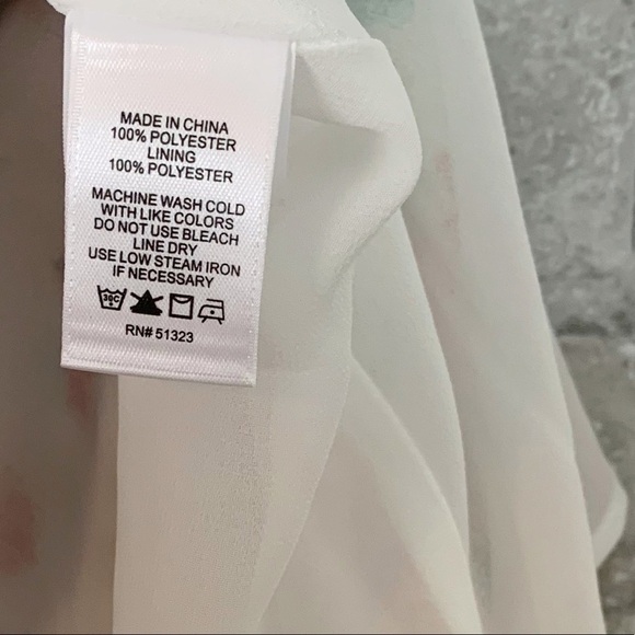 NWT 1. State Bouquet Floral Flutter Wrap Midi Dres - Picture 8 of 8